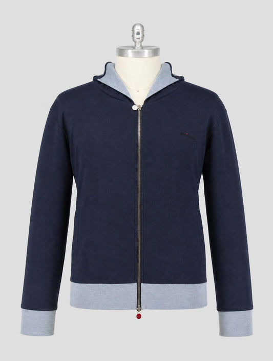 Kiton Blue Cotton Pl Tracksuit