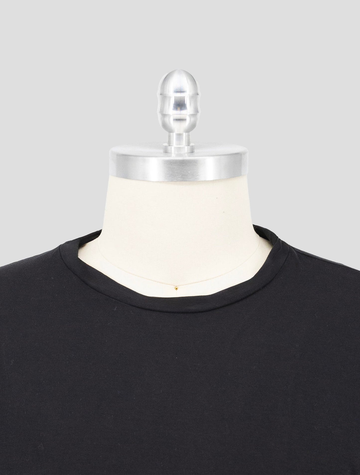 Kiton Black Cotton Sweater Crewneck