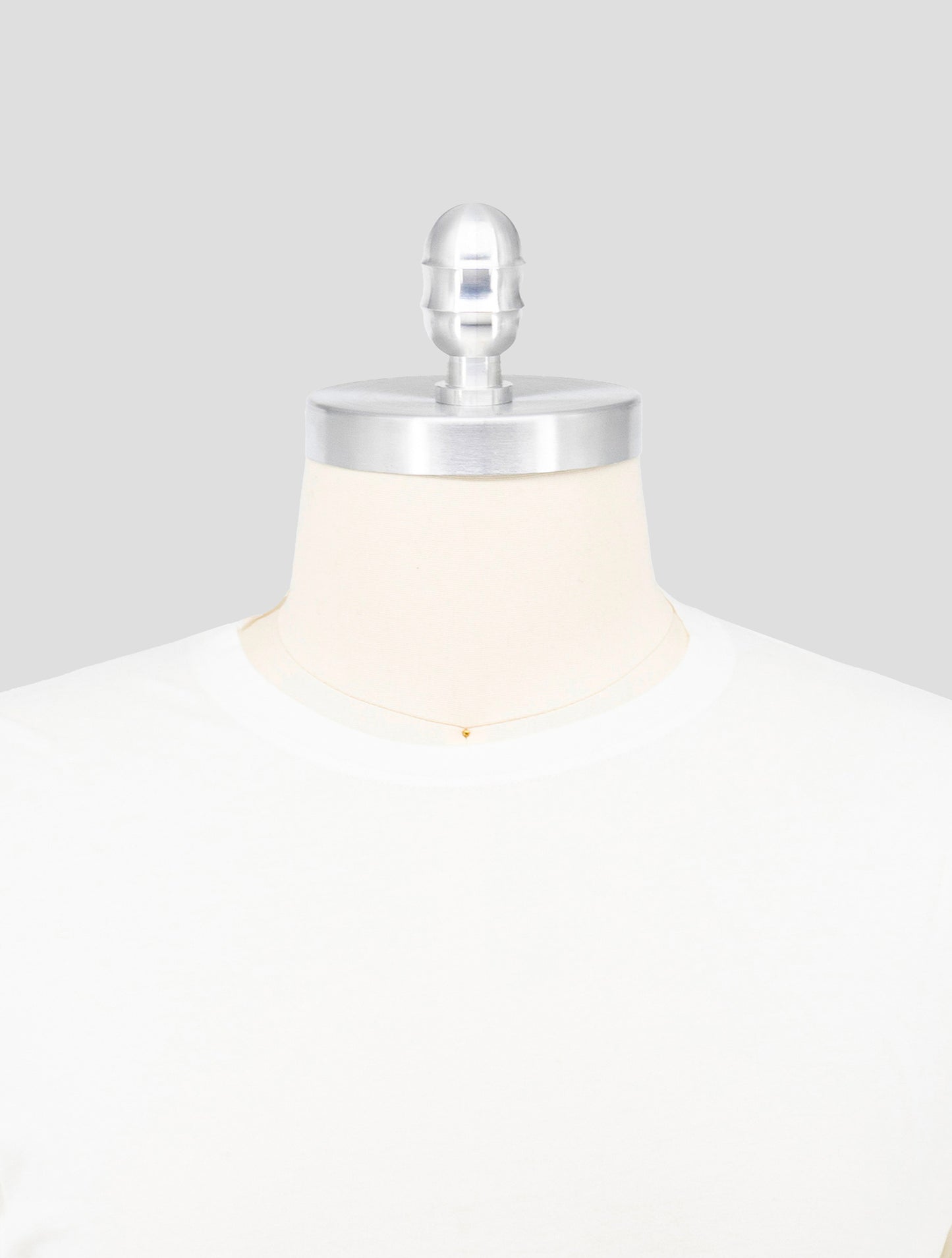 Kiton White Cotton Cashmere T-Shirt Long Sleeve