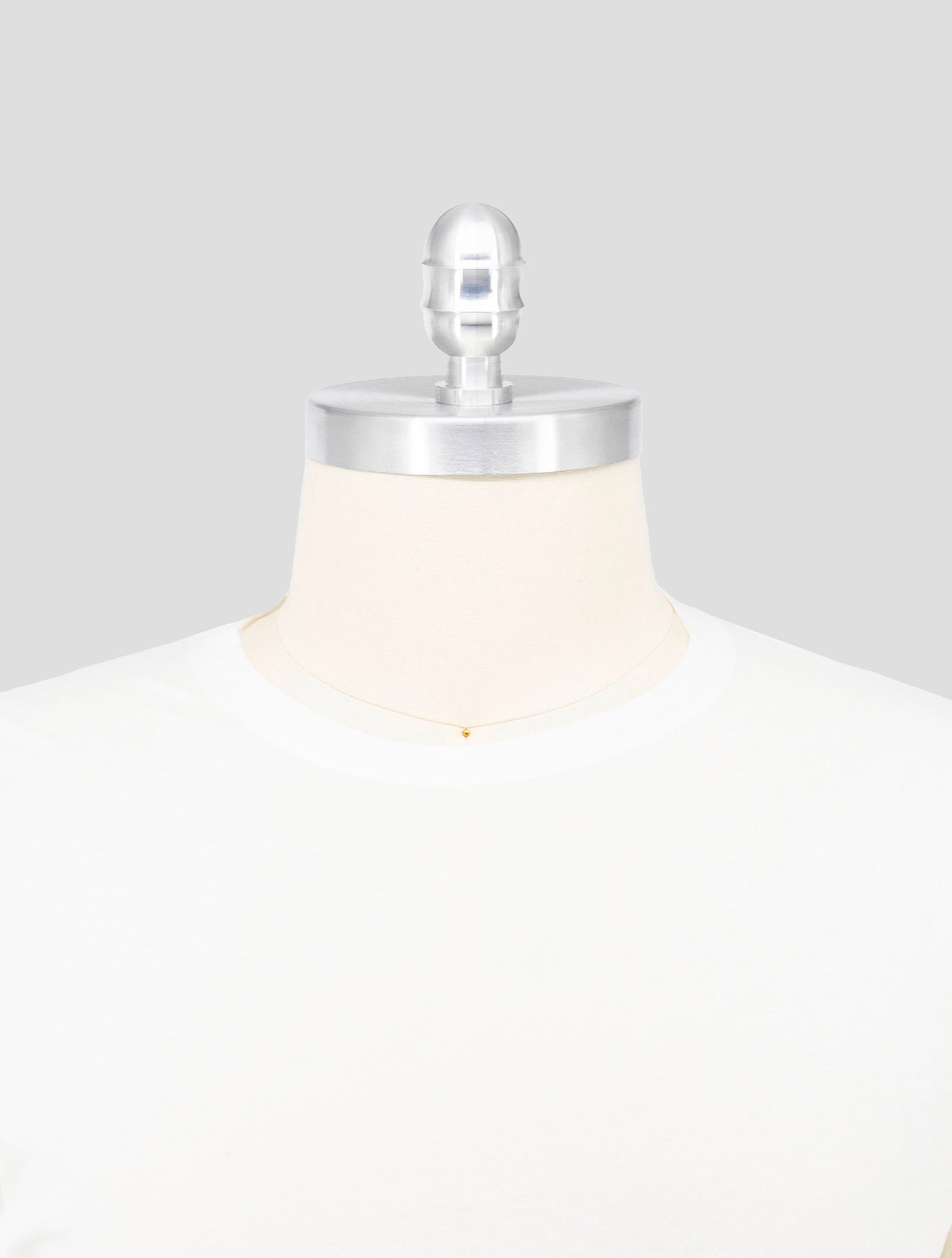 Kiton White Cotton Cashmere T-Shirt Long Sleeve