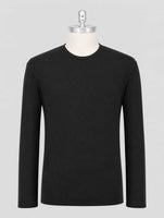 Kiton Blue Cotton Sweater Crewneck