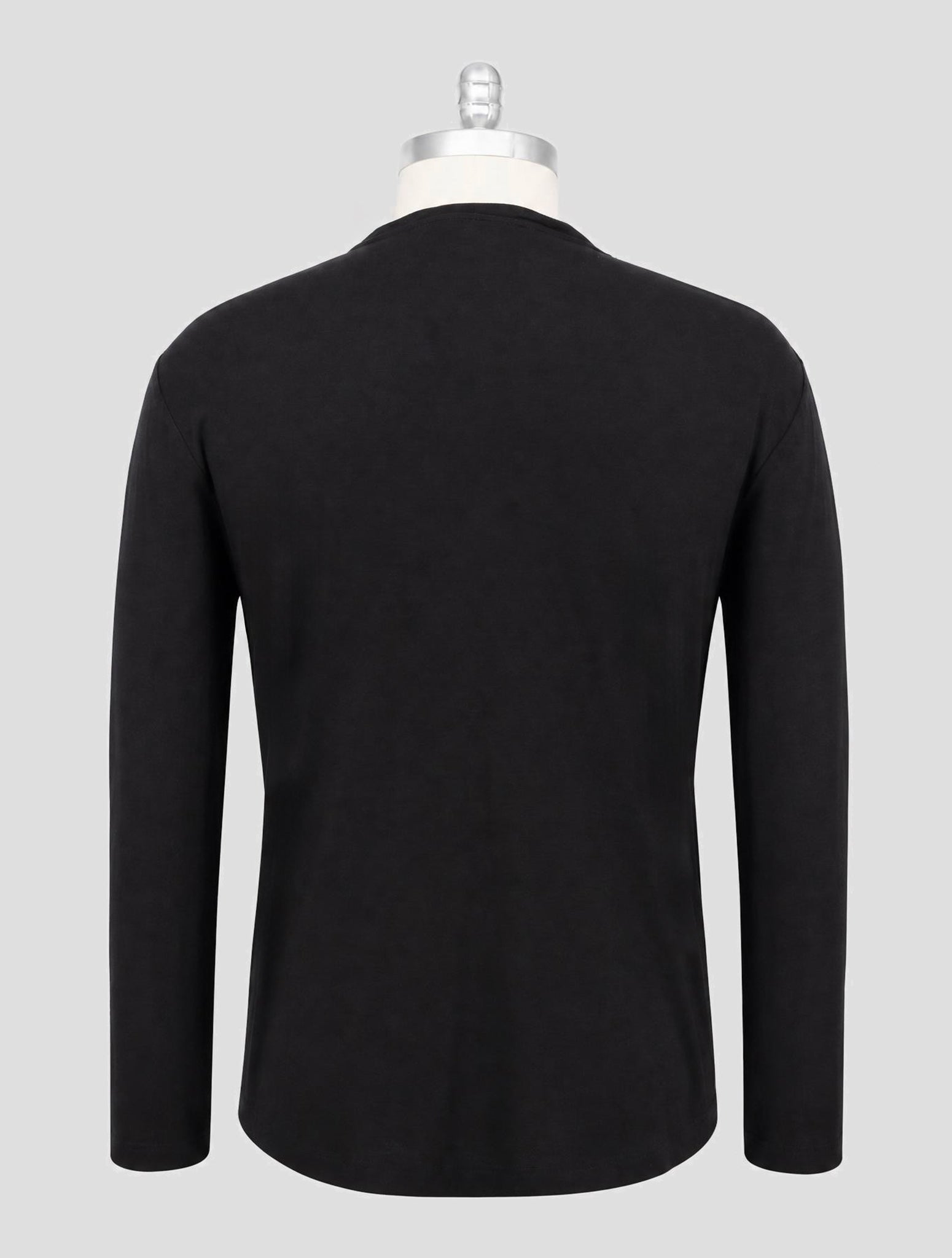 Kiton Blue Cotton Sweater Crewneck