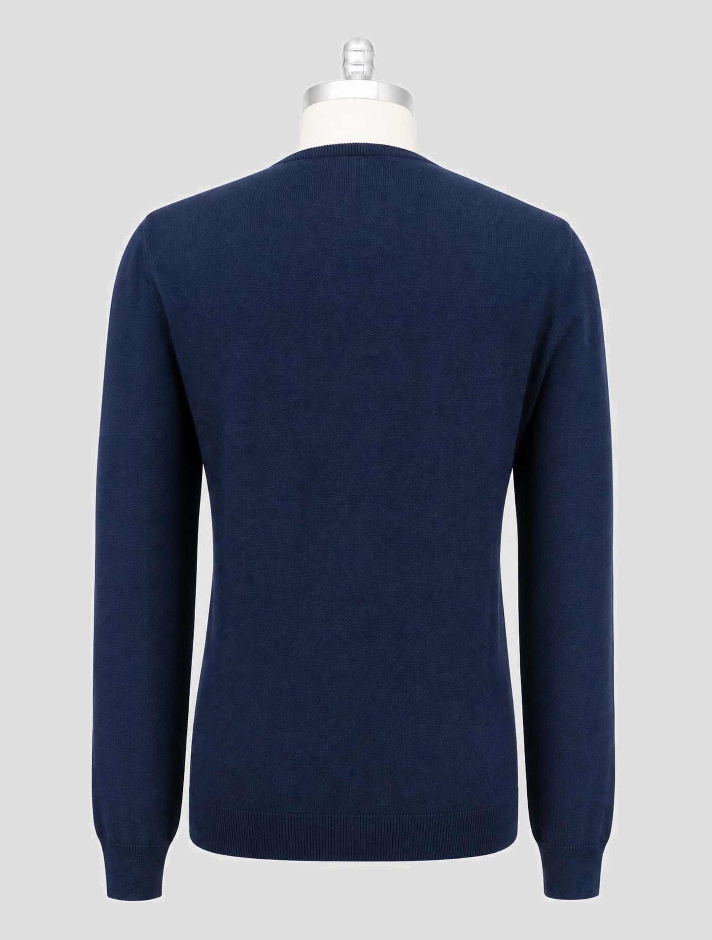 Kiton Blue Cashmere Sweater V-Neck