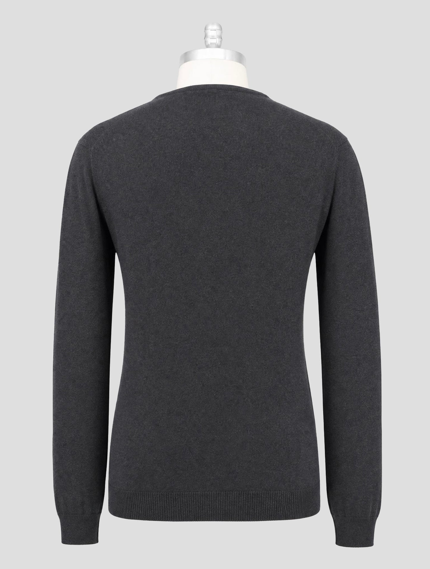 Kiton Gray Cashmere Sweater Half Zip