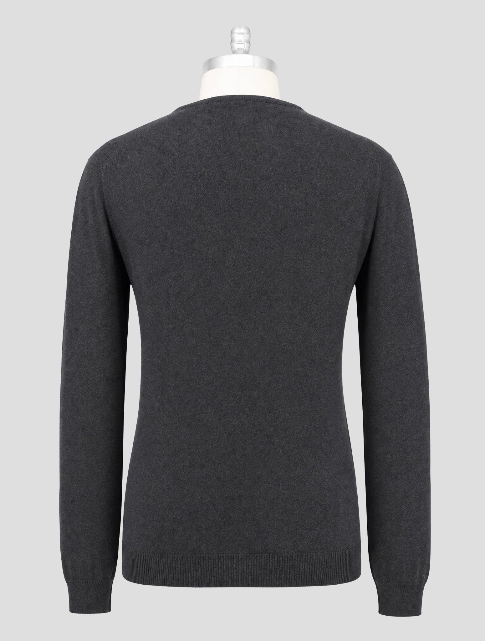 Kiton Gray Cashmere Sweater Half Zip