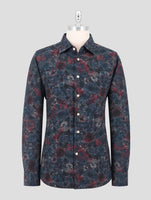 Kiton Blue Cotton Shirt