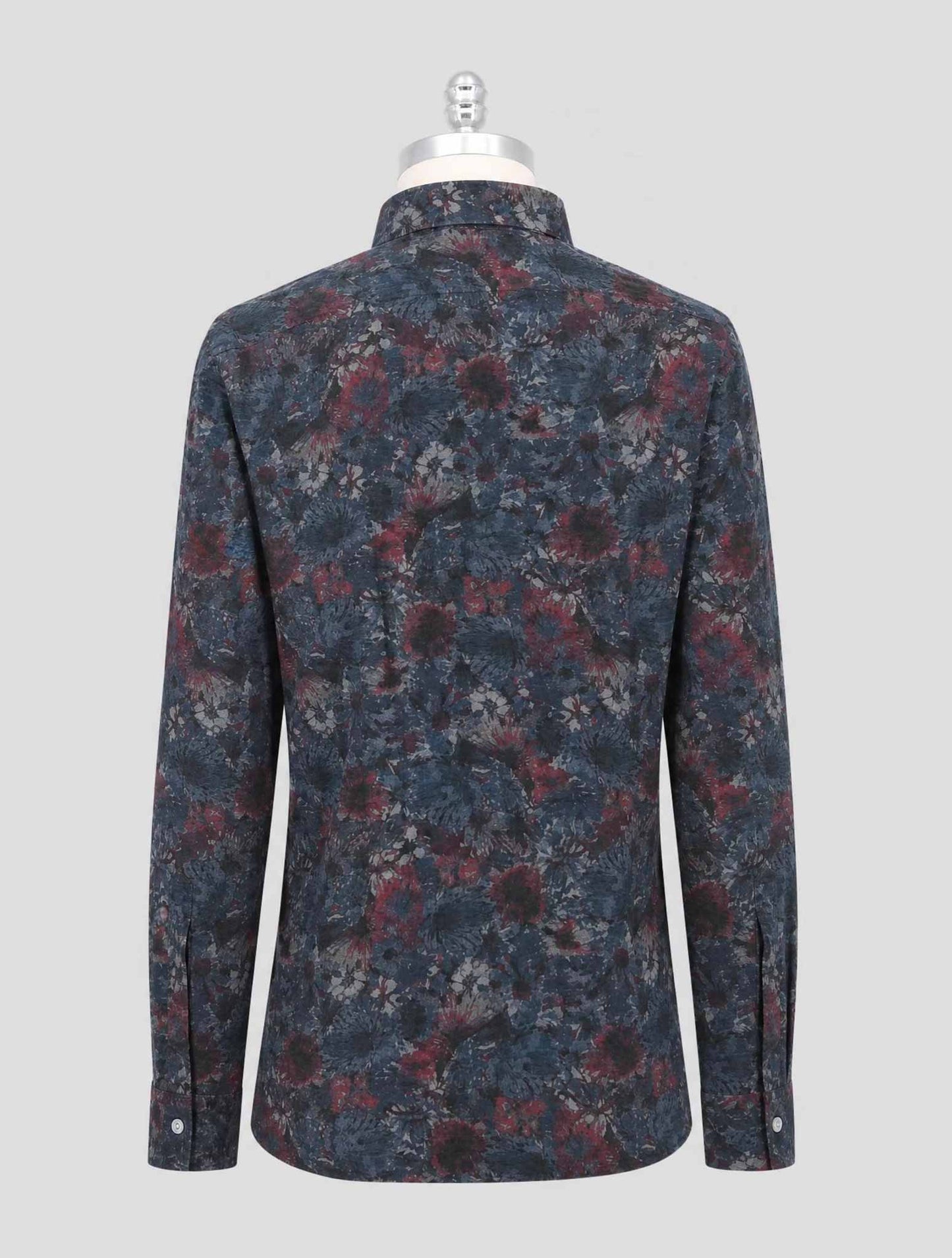Kiton Blue Cotton Shirt