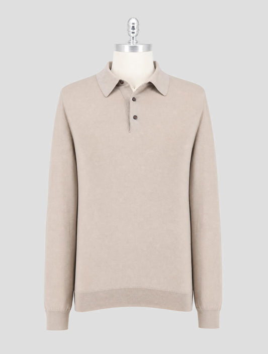 Kiton Gray Cashmere Silk Sweater Polo