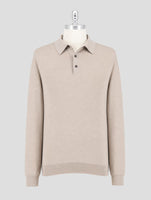 Kiton Gray Cashmere Silk Sweater Polo