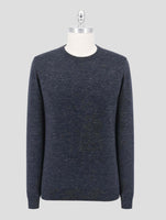 Kiton Blue Cashmere Silk Linen Sweater Crewneck
