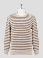 Kiton Beige Cashmere Sweater Crewneck