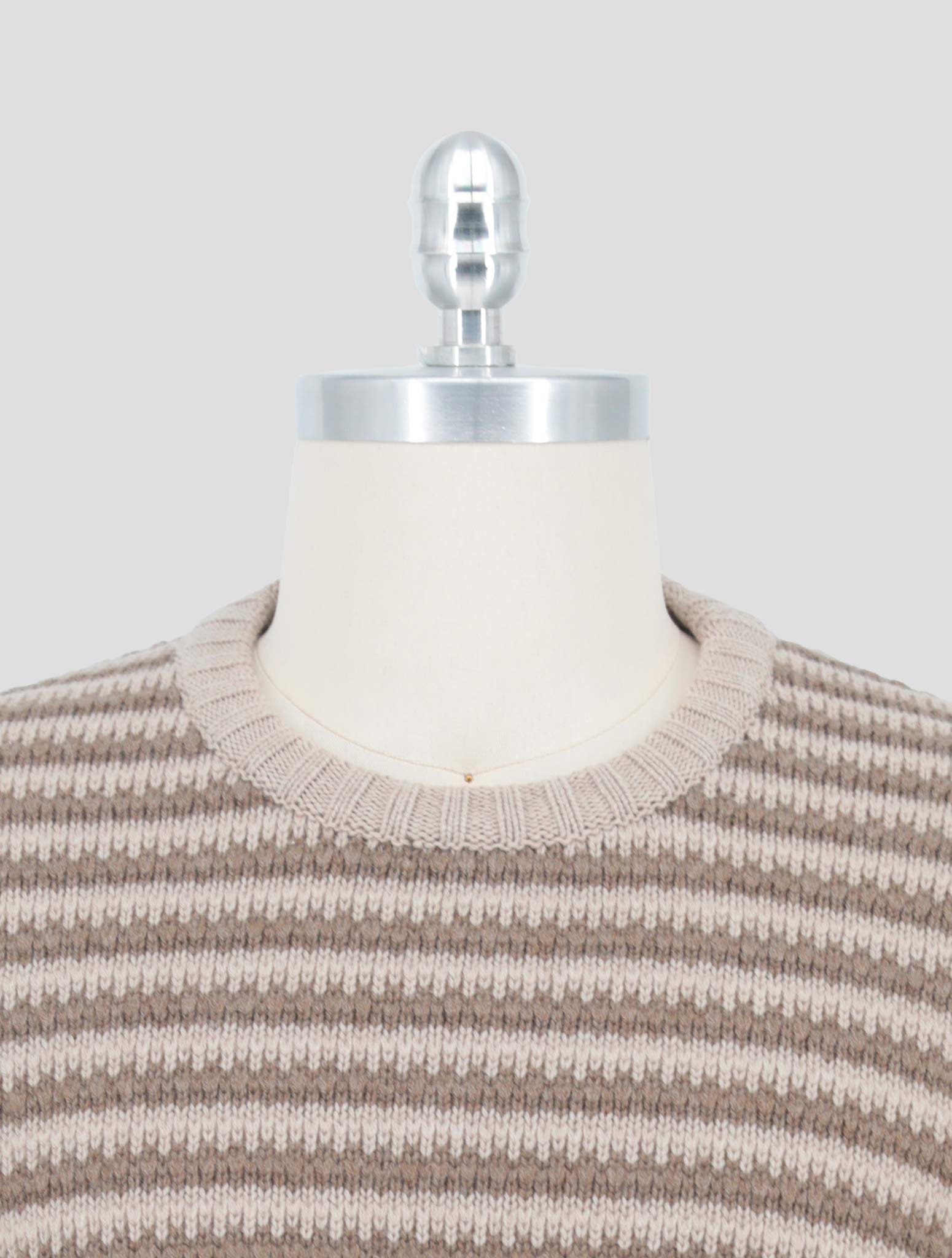 Kiton Beige Cashmere Sweater Crewneck