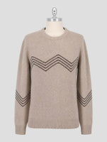 Kiton Beige Cashmere Sweater Crewneck