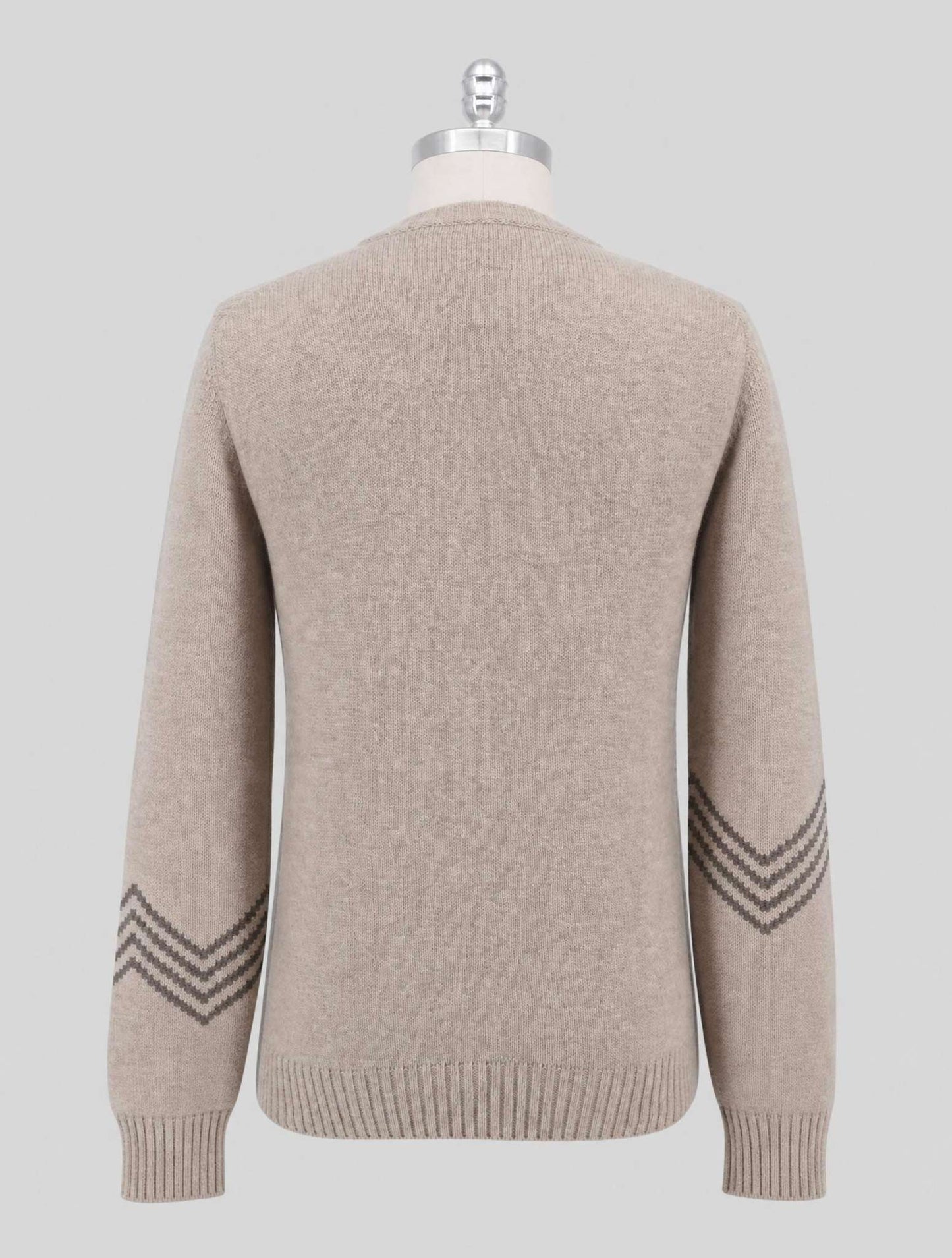 Kiton Beige Cashmere Sweater Crewneck
