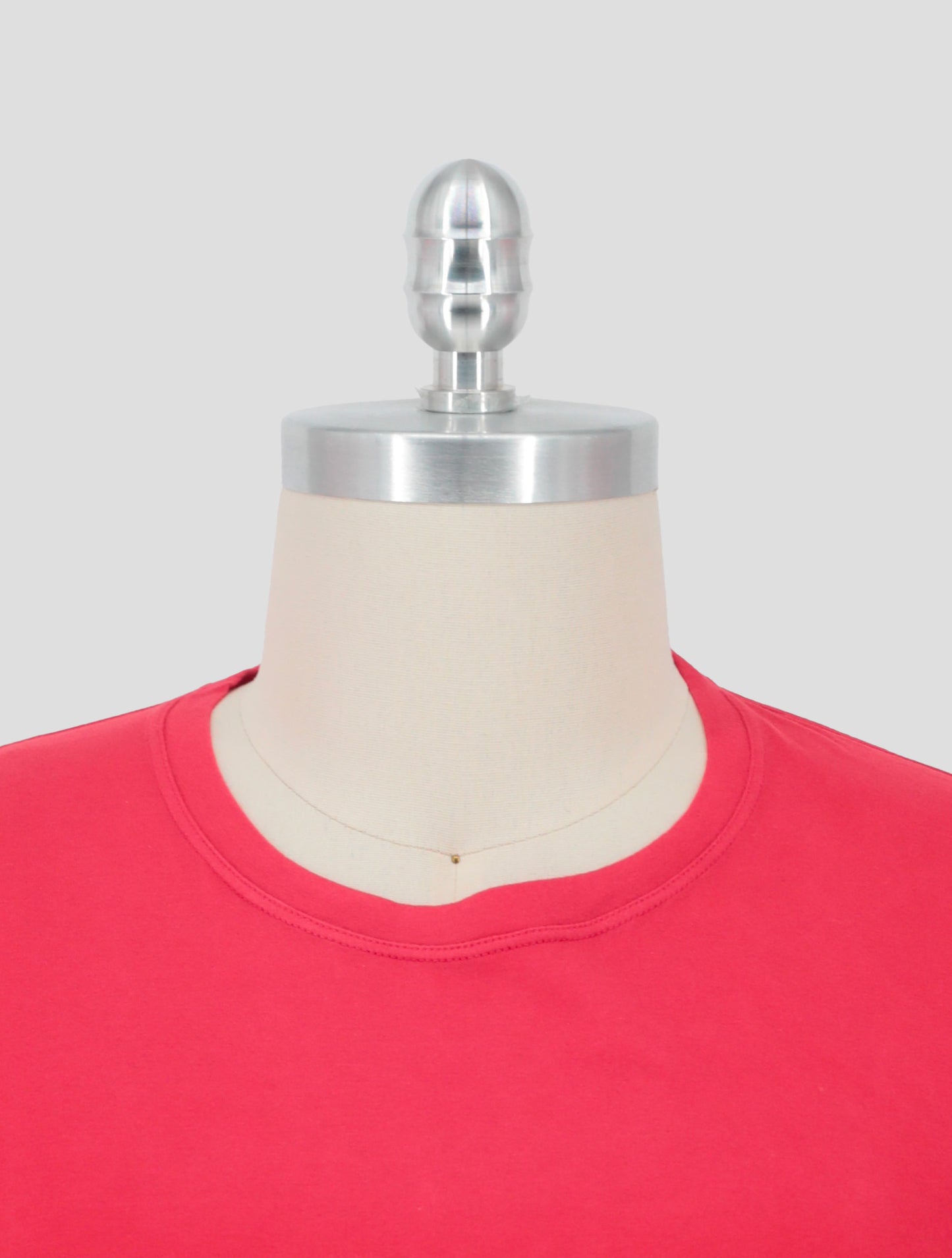 Kiton Red Cashmere Cotton T-Shirt Long Sleeve