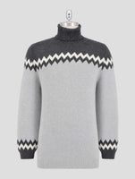 Kiton Gray Cashmere Sweater Turtleneck