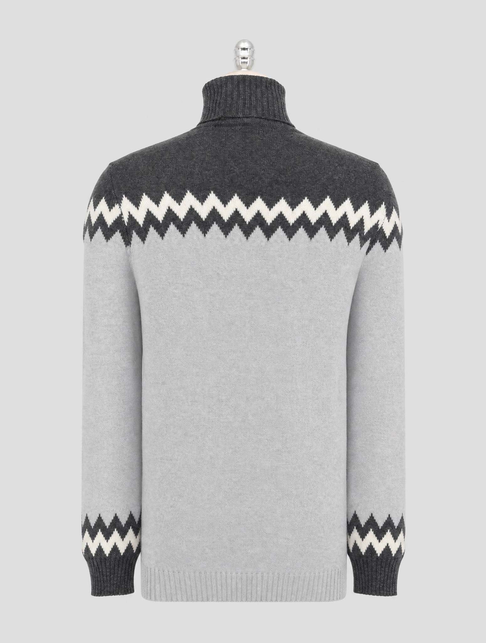 Kiton Gray Cashmere Sweater Turtleneck