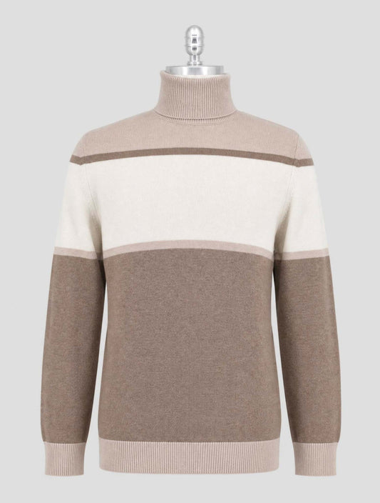 Kiton Multicolor Cashmere Sweater Turtleneck
