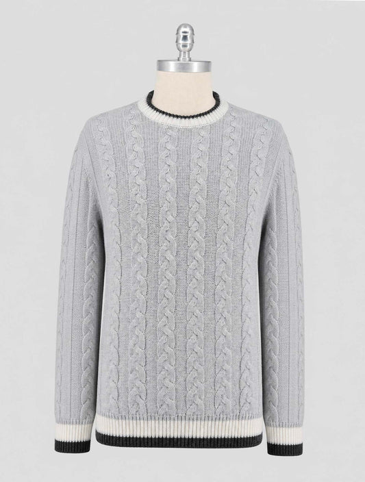 Kiton Gray Cashmere Sweater Crewneck