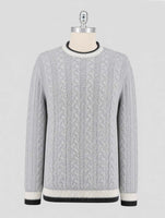 Kiton Gray Cashmere Sweater Crewneck