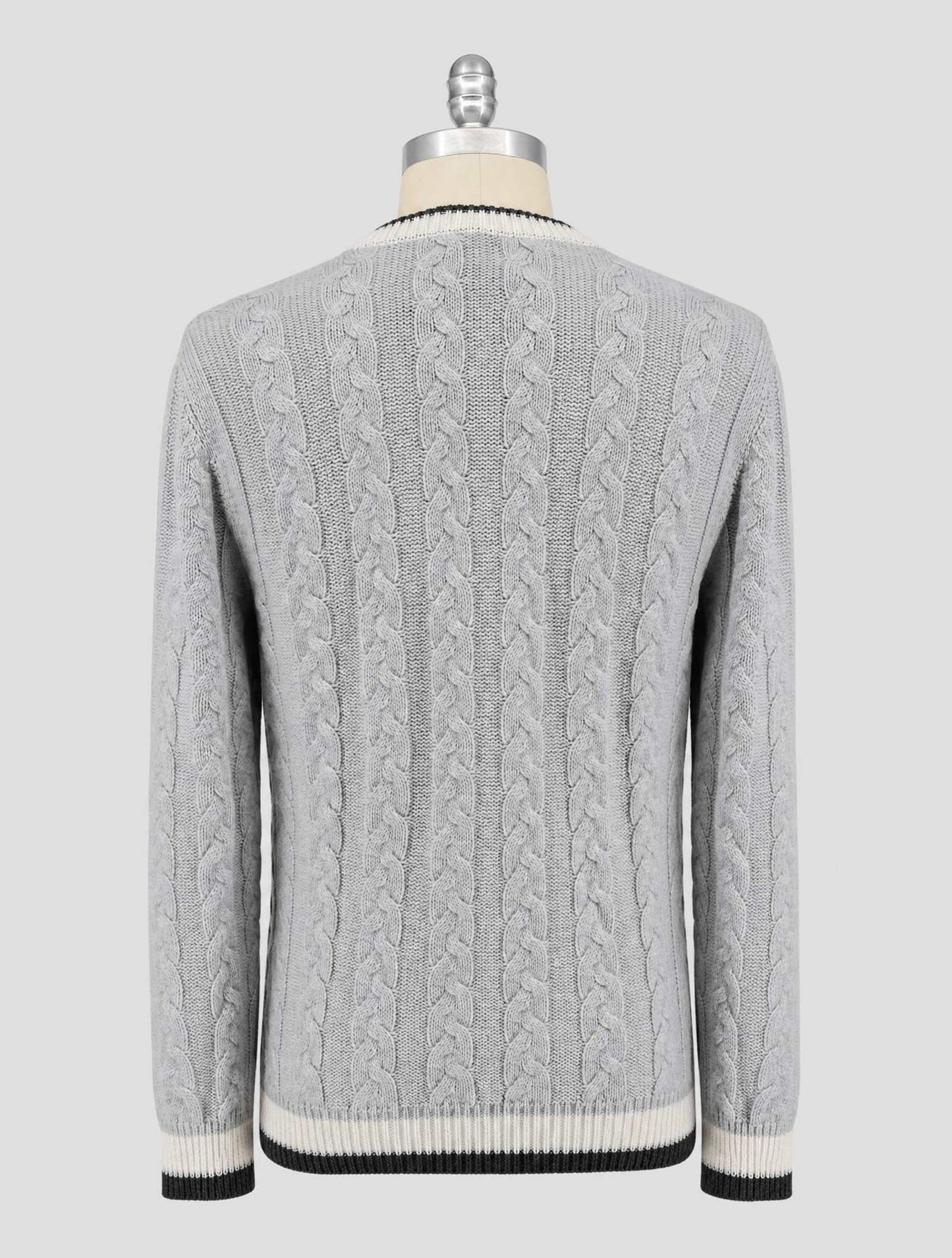 Kiton Gray Cashmere Sweater Crewneck