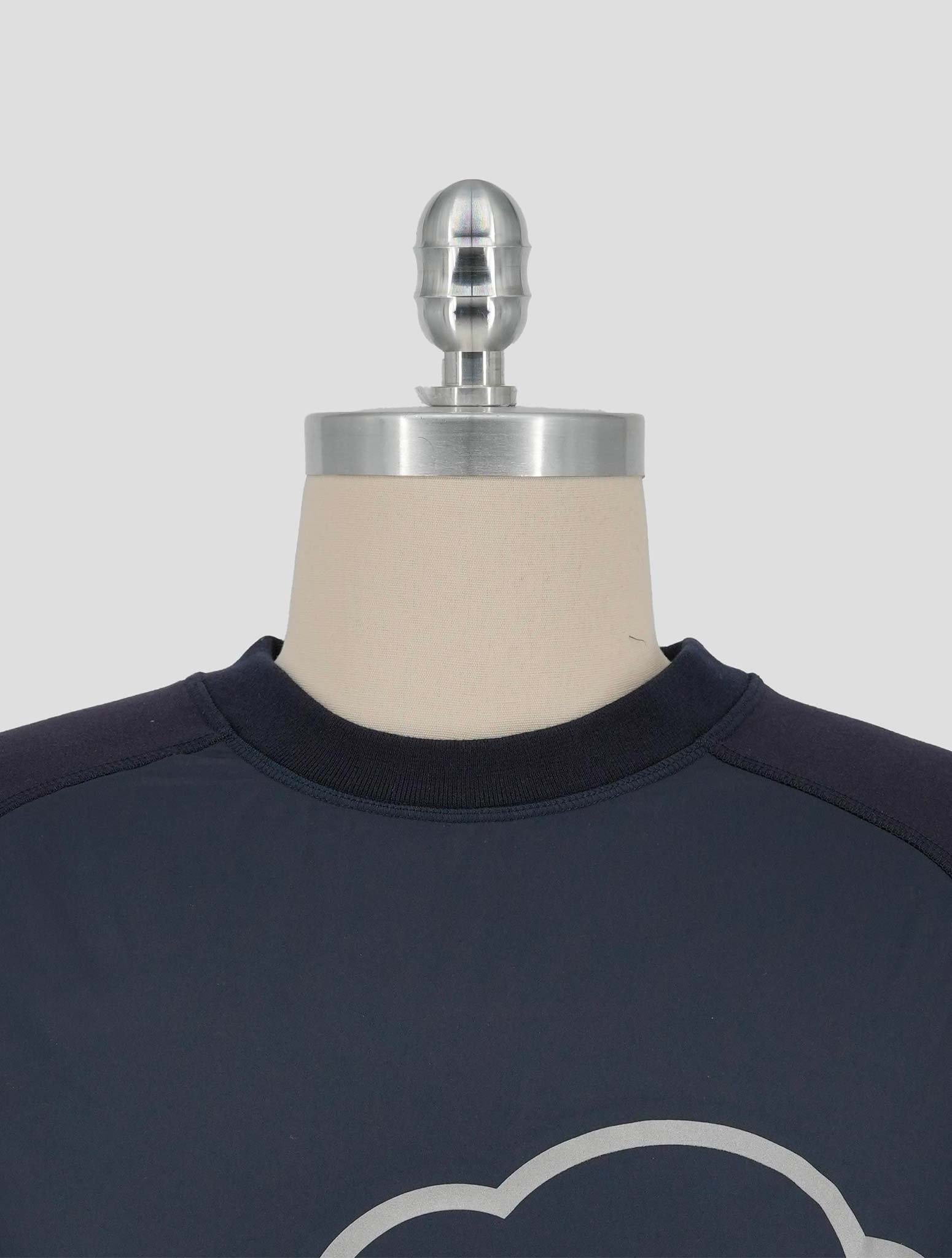 Kiton Knt Blue Cotton  Sweater Hoodie