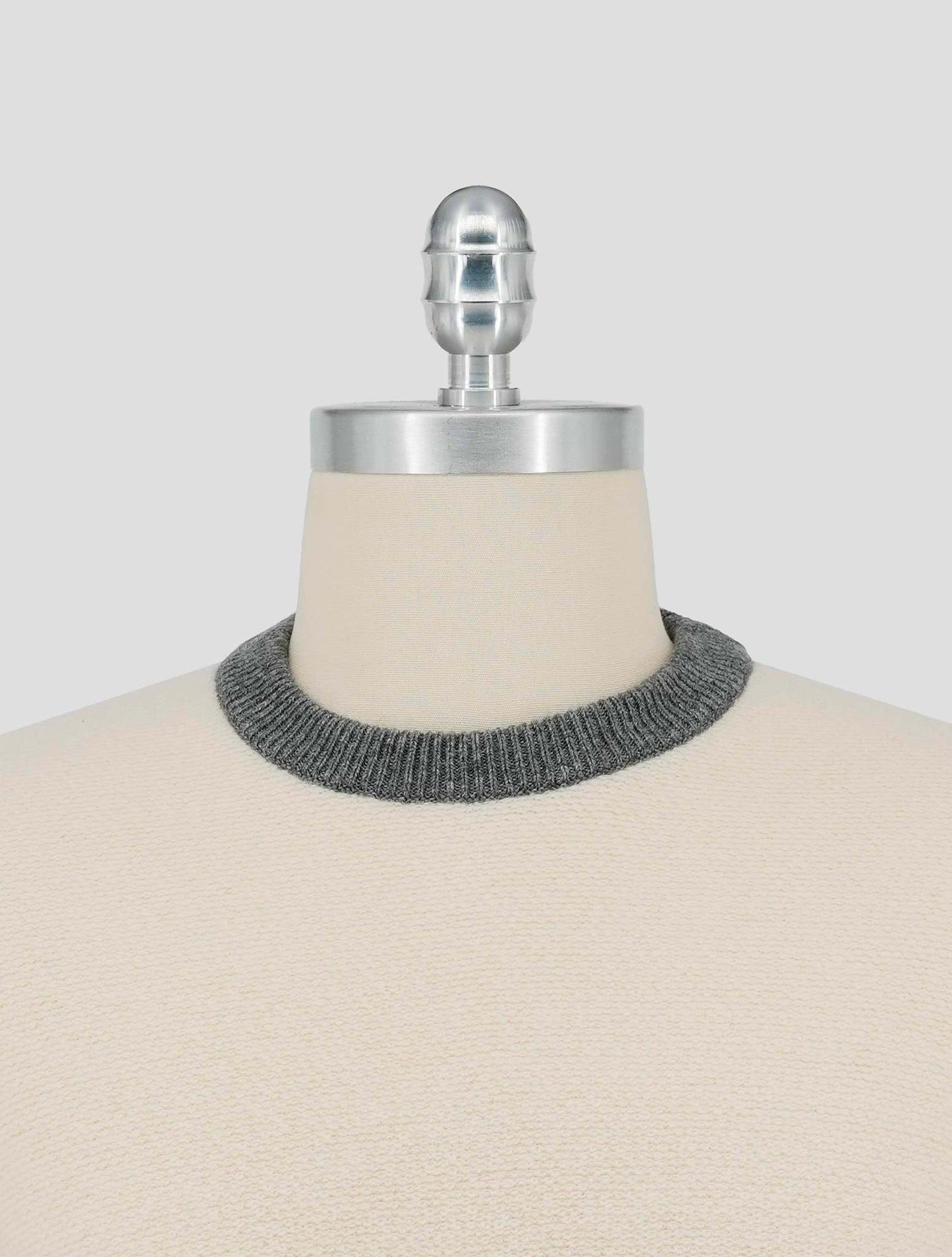Kiton White Cashmere Sweater Crewneck