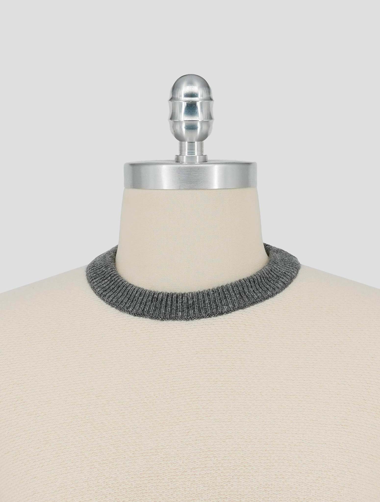 Kiton White Cashmere Sweater Crewneck