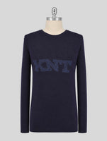 Kiton Knt Blue Cotton Sweater Crewneck