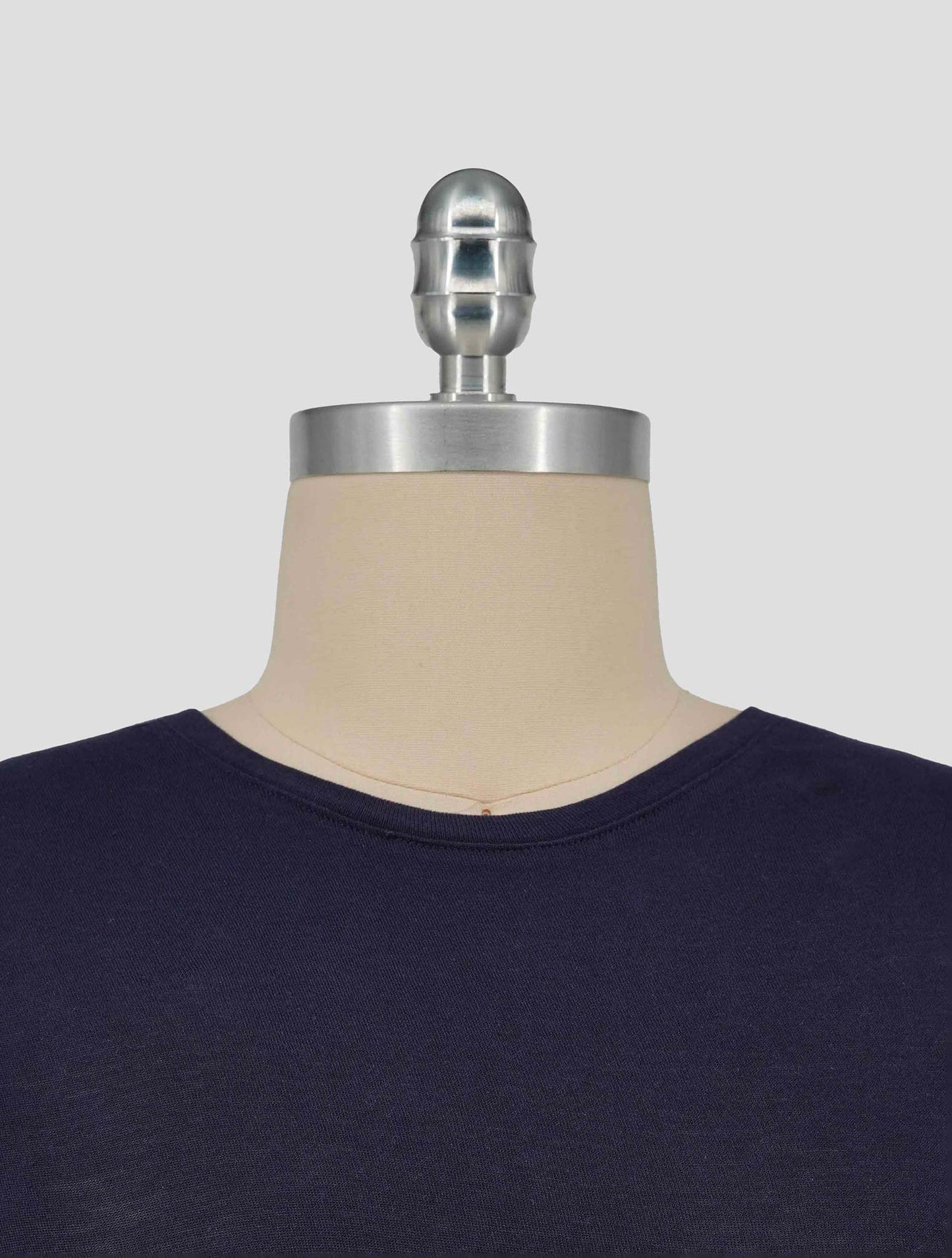 Kiton Knt Blue Cotton Sweater Crewneck
