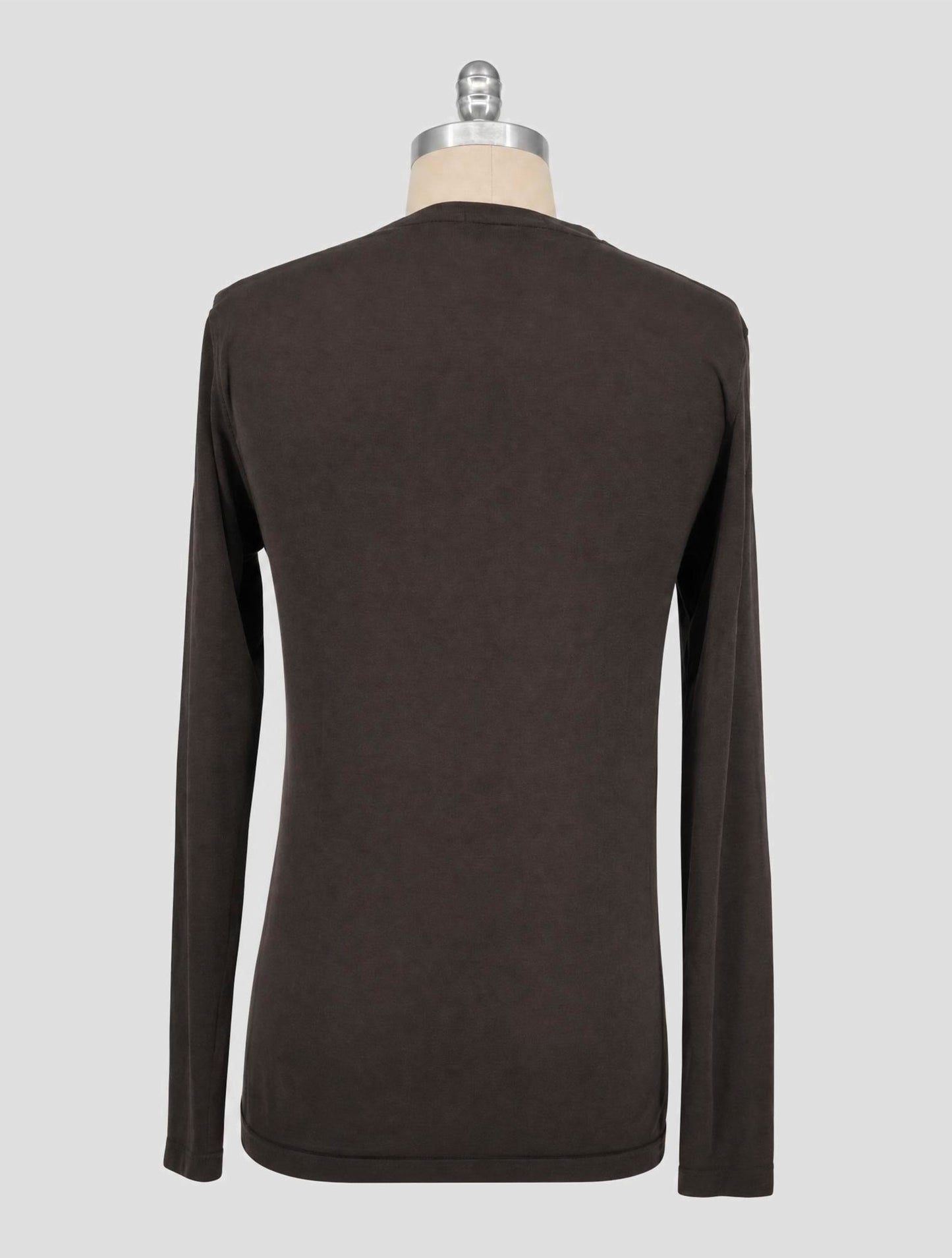 Kiton Knt Brown Cotton Sweater Crewneck