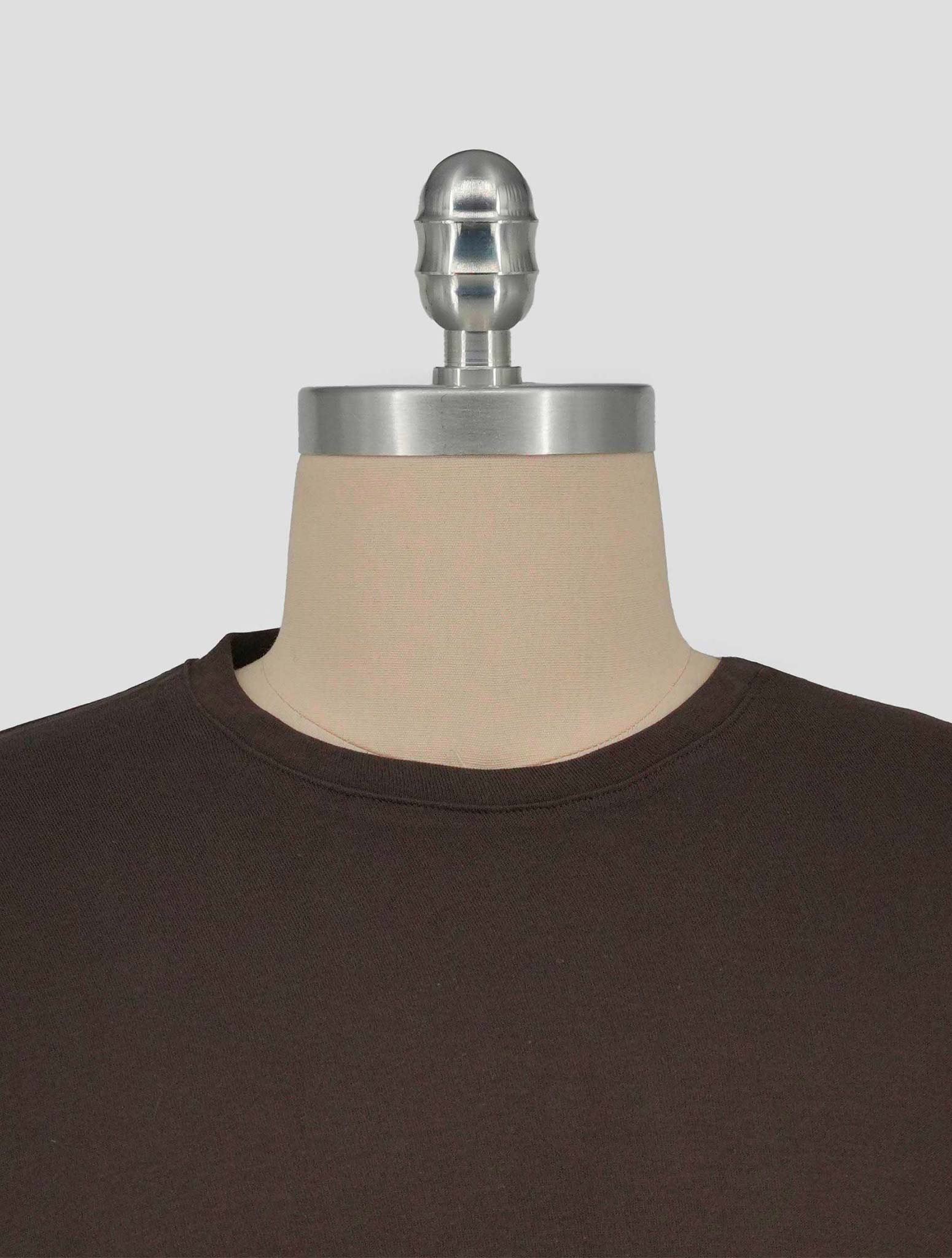 Kiton Knt Brown Cotton Sweater Crewneck