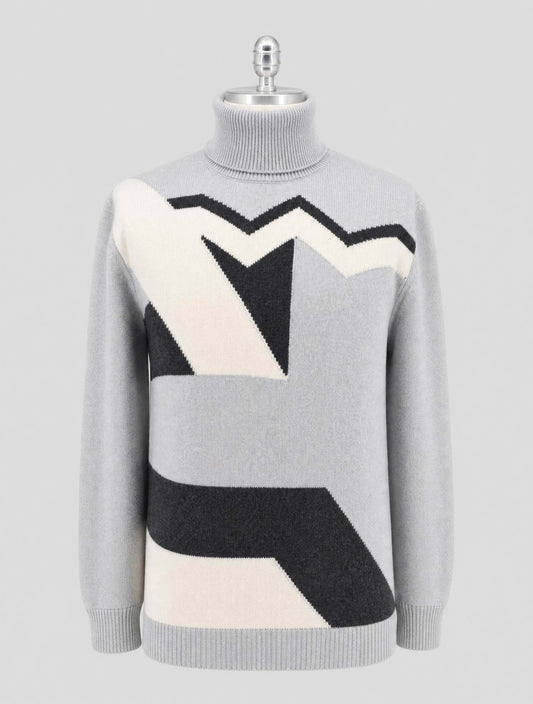 Kiton Multicolor Cashmere Sweater Turleneck