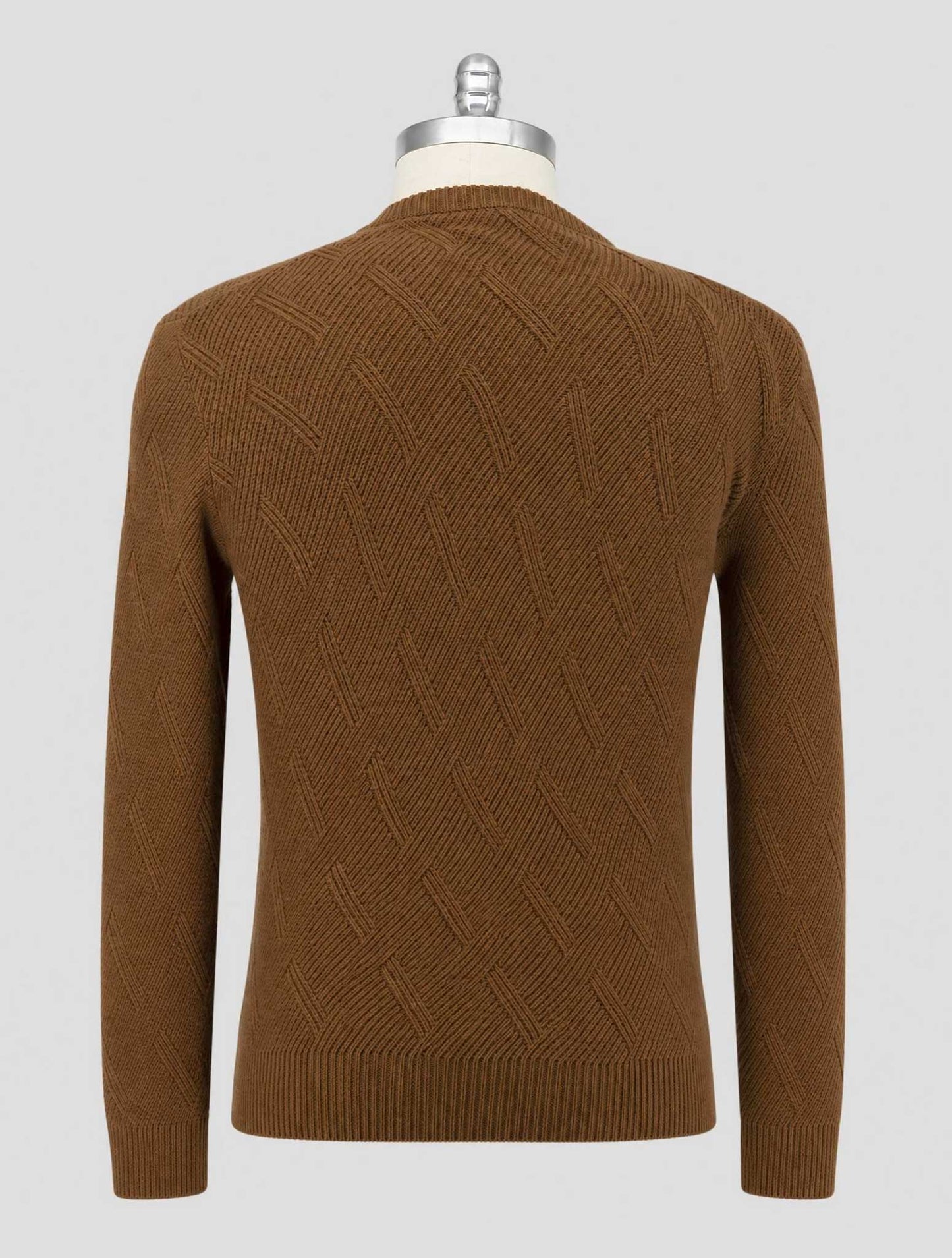 Kiton Brown Vicuna Sweater Crewneck
