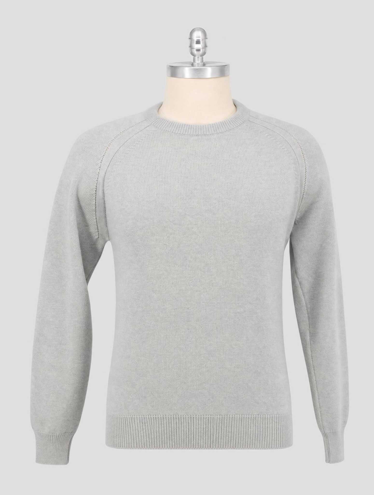 Kiton Gray Cashmere Sweater Crewneck