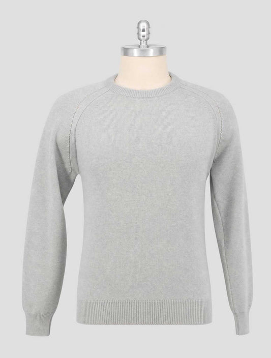 Kiton Gray Cashmere Sweater Crewneck