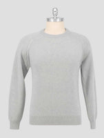 Kiton Gray Cashmere Sweater Crewneck