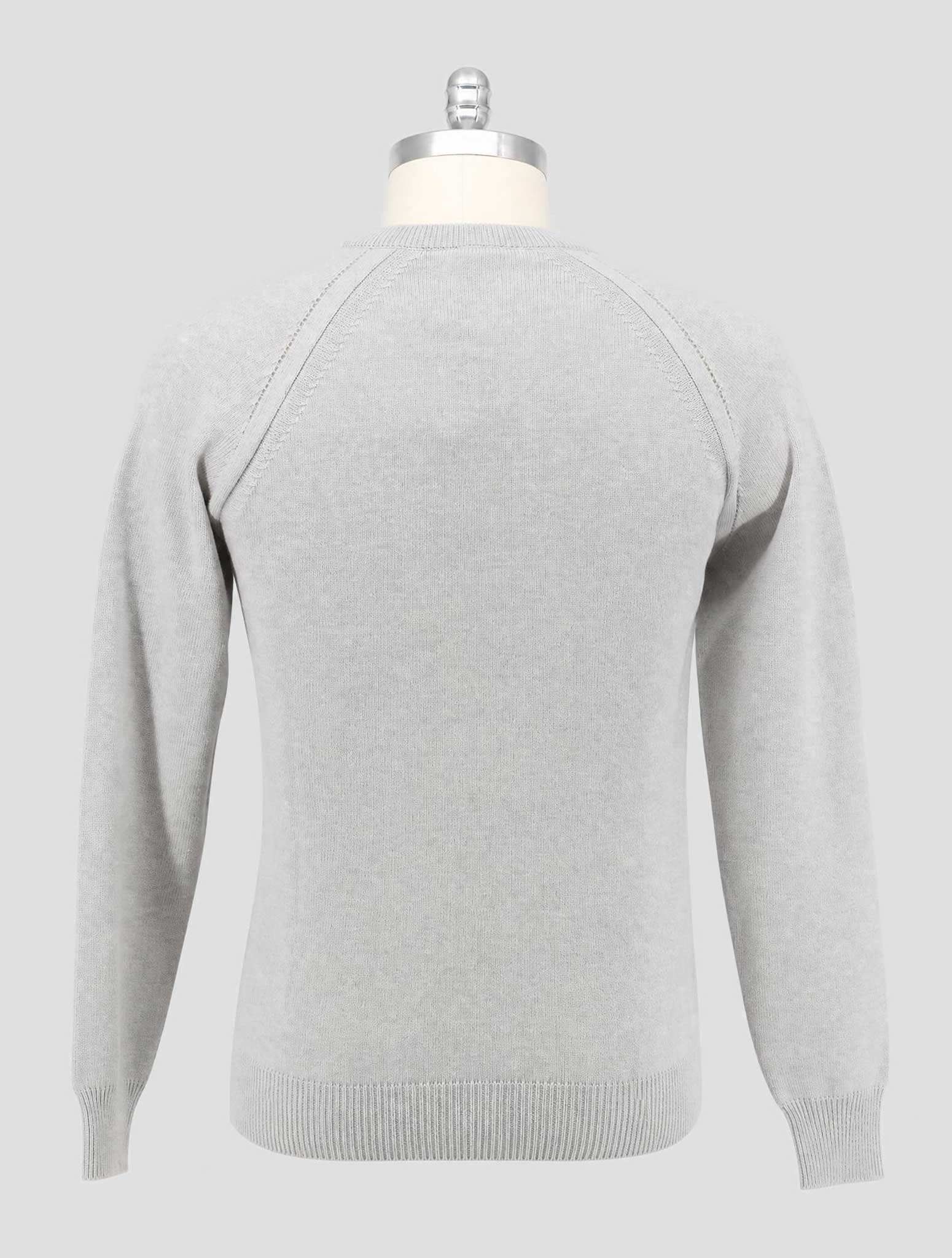Kiton Gray Cashmere Sweater Crewneck