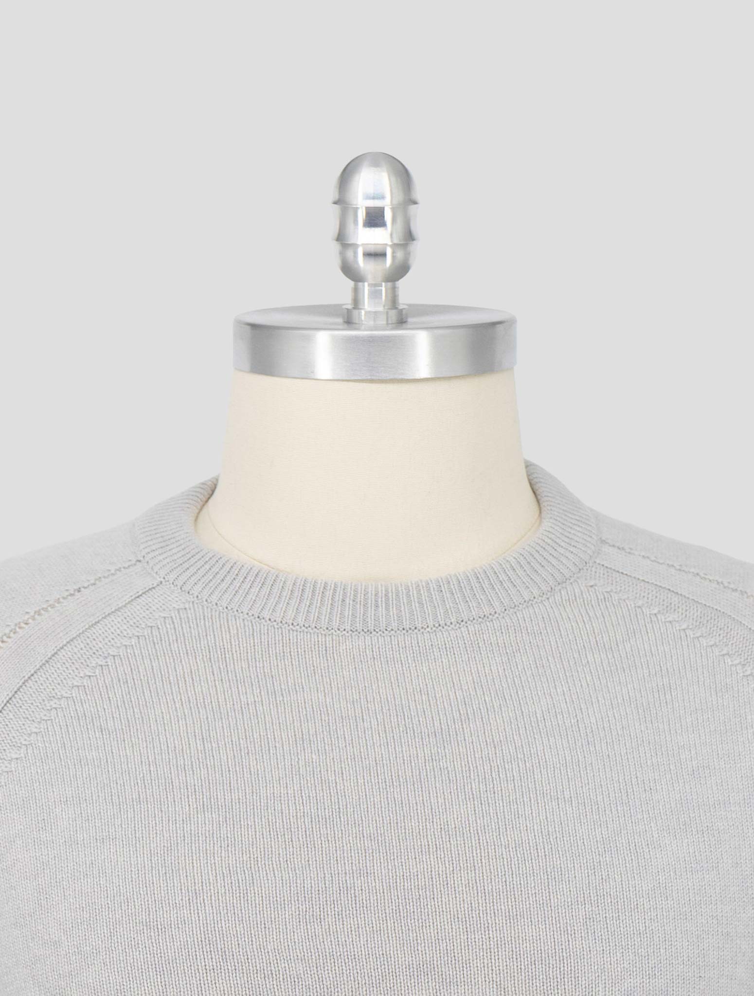 Kiton Gray Cashmere Sweater Crewneck