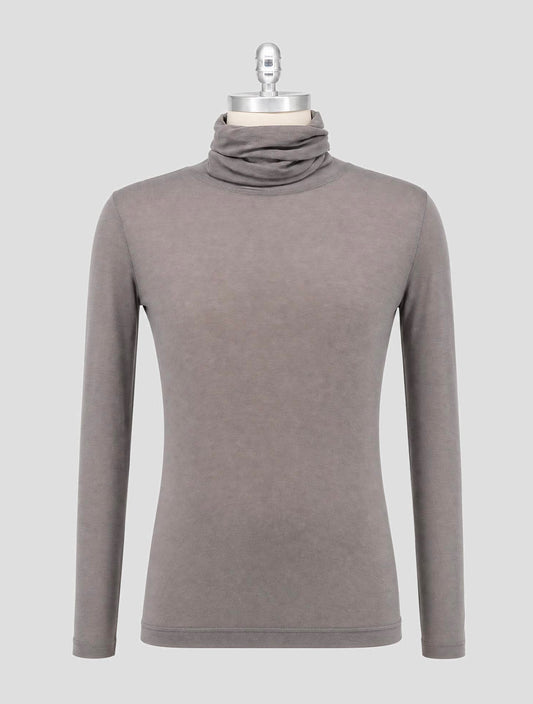 Kiton Gray Cashmere Ea Sweater Turtleneck Women