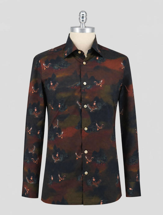 Kiton Multicolor Cotton Shirt