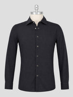 Kiton Black Cotton Shirt
