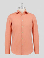 Kiton Orange Cotton Shirt