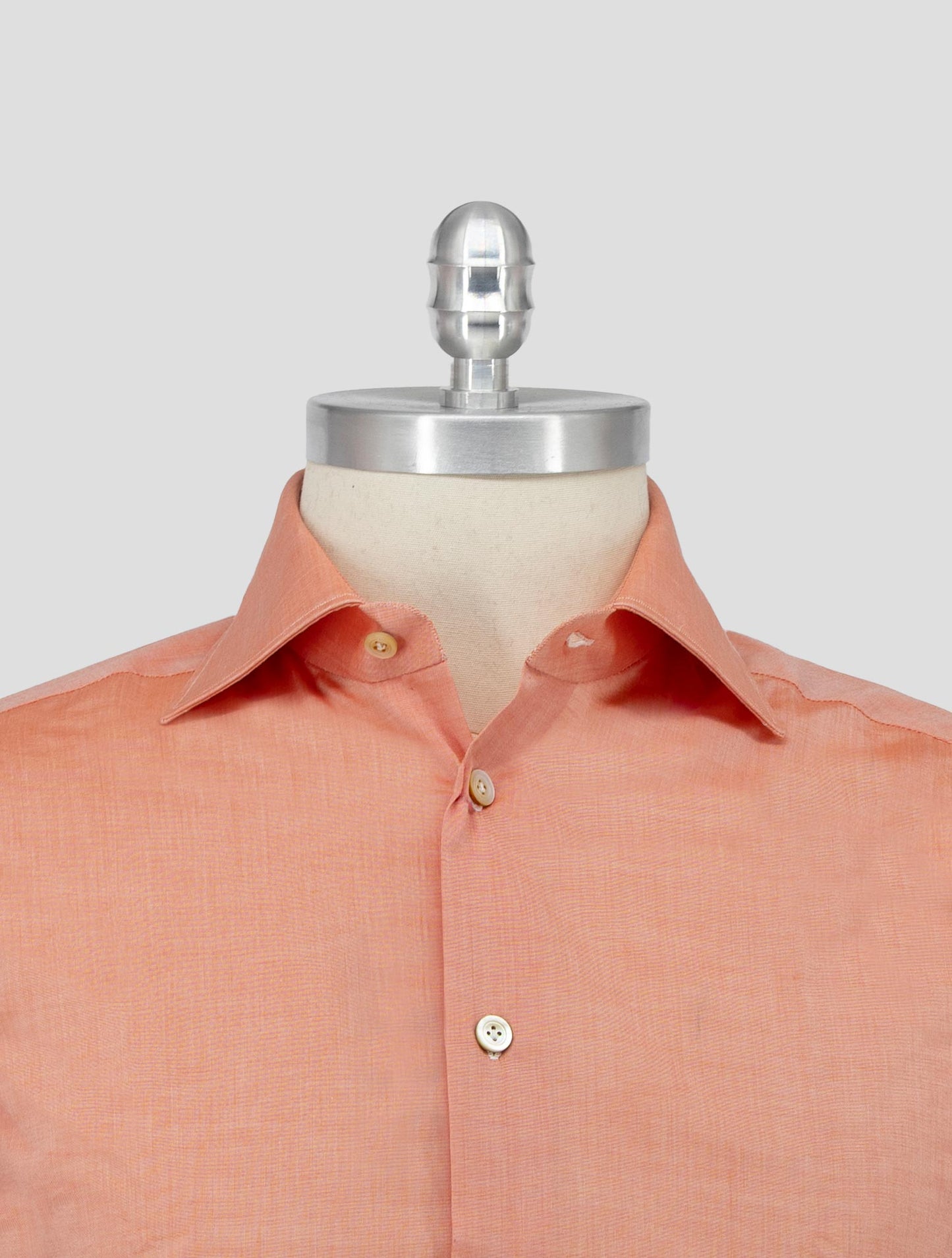 Kiton Orange Cotton Shirt