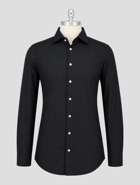 Kiton Black Cotton Shirt