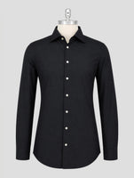 Kiton Black Cotton Shirt