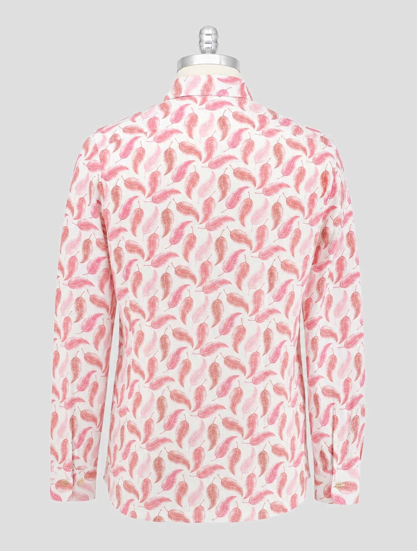 Kiton Pink White Linen Shirt
