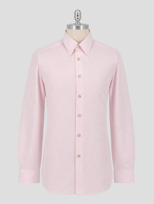 Kiton Pink Cotton Shirt