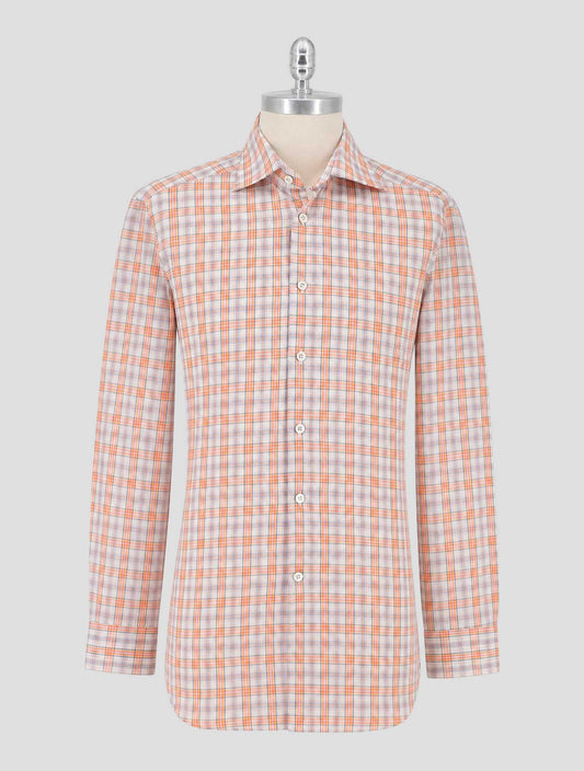Kiton Multicolor Cotton Shirt