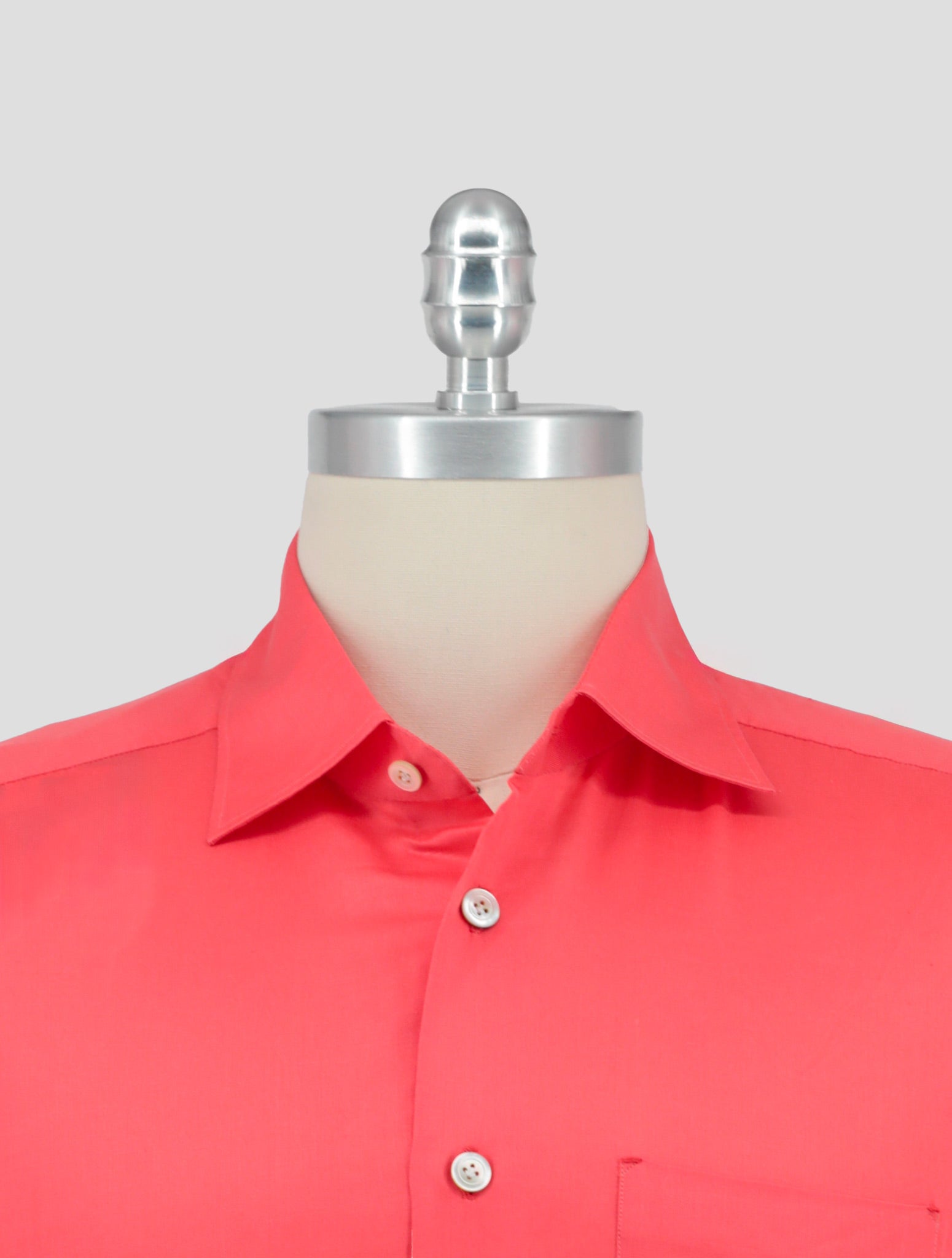 Kiton Red Cotton Linen Shirt